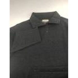 Zenana Charcoal Grey Mock Neck Button Pullover Sweatshirt OTW-4317Y Womens M